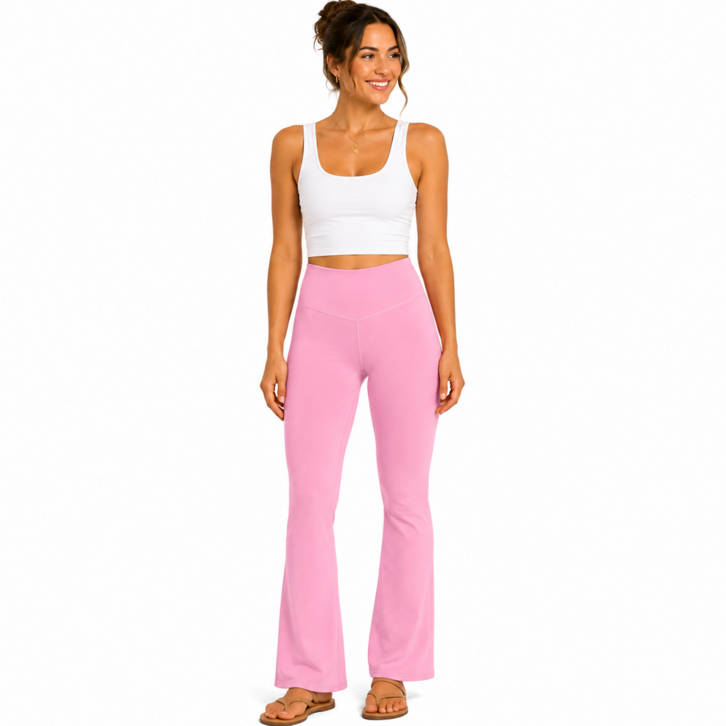 Pink Flare Leggings