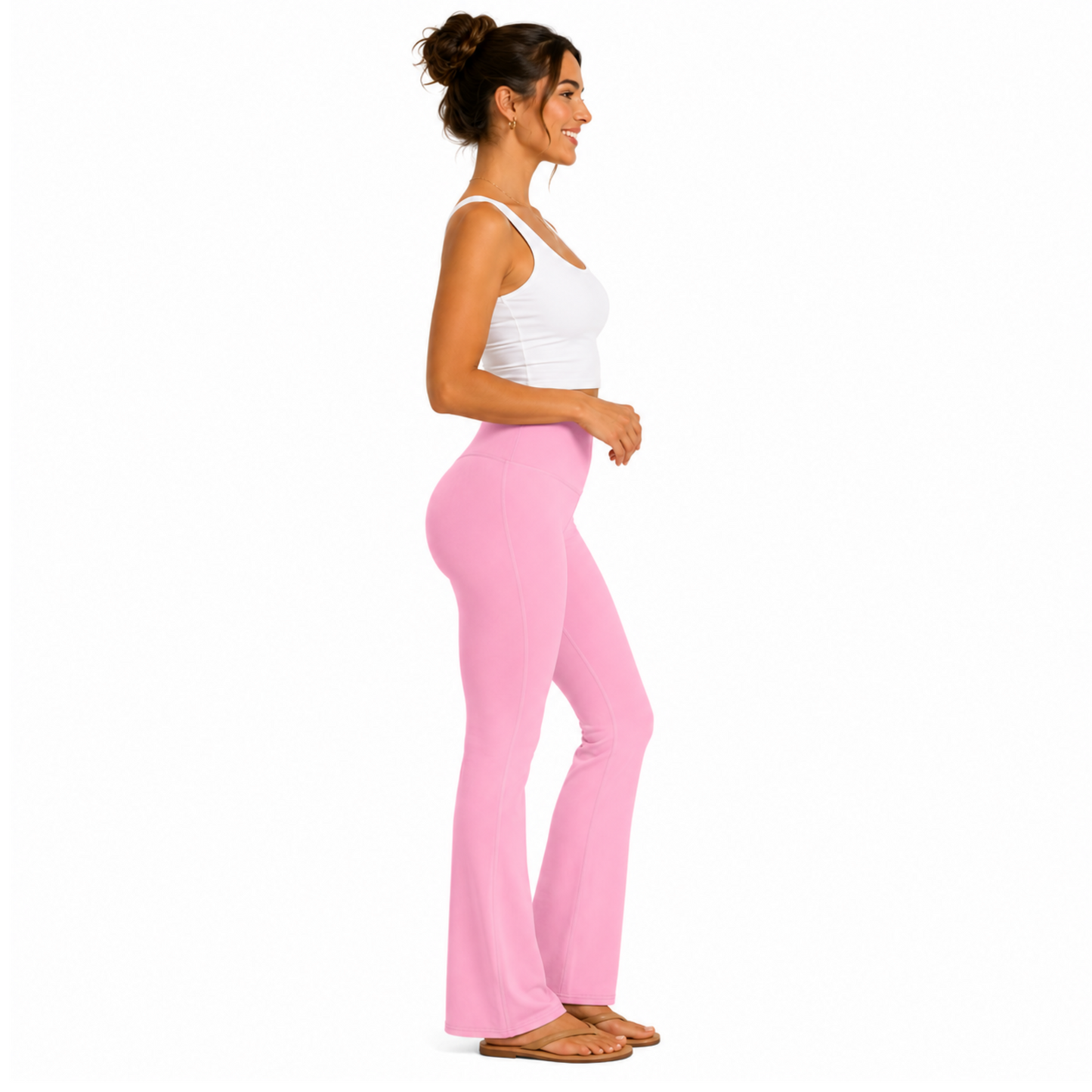 Pink Flare Leggings