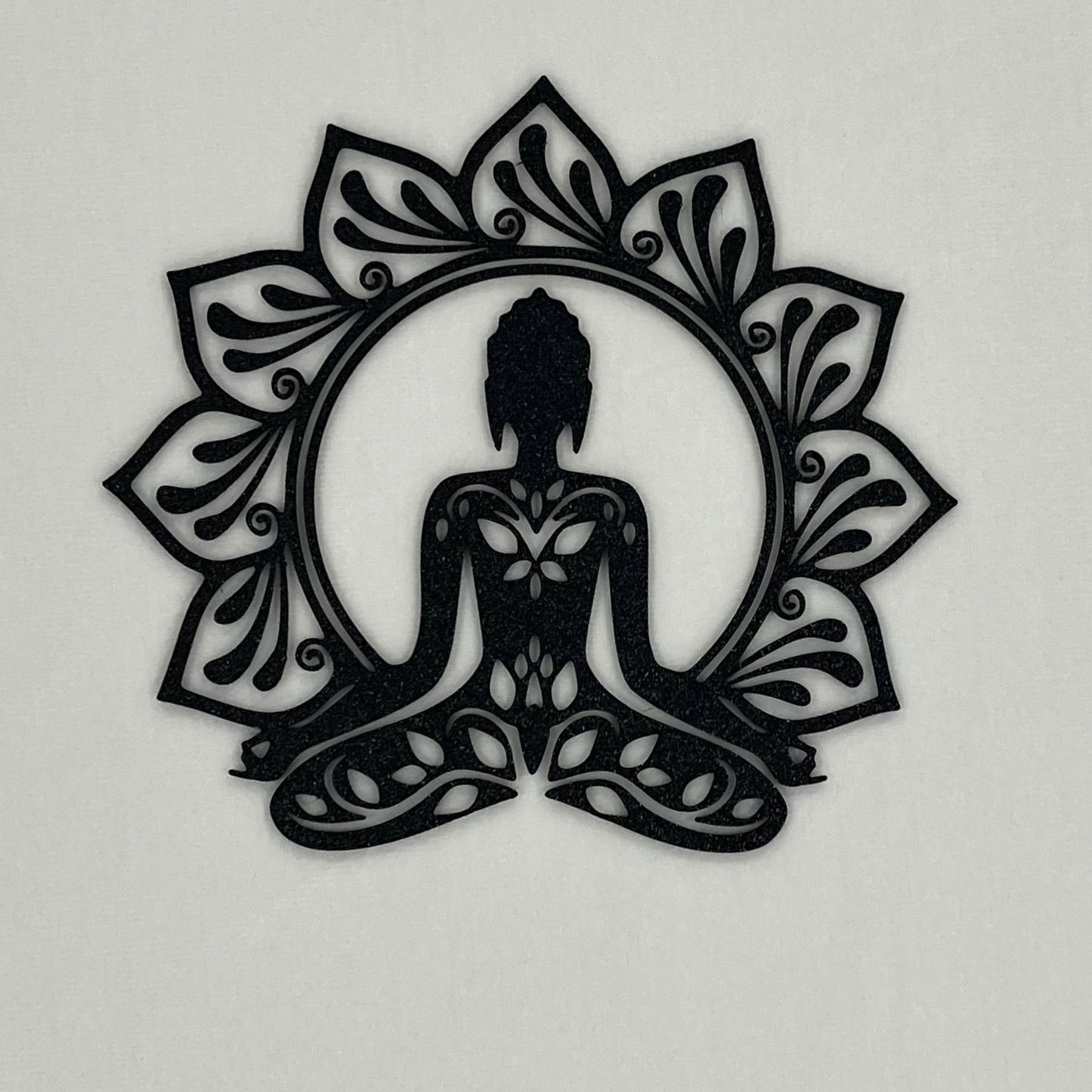 3D Printed Meditating Buddha Lotus Mandala Wall Art
