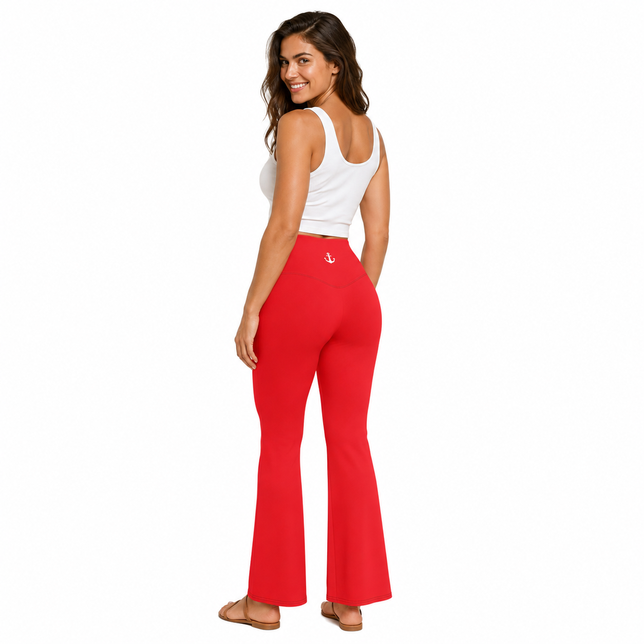 Red Flare leggings