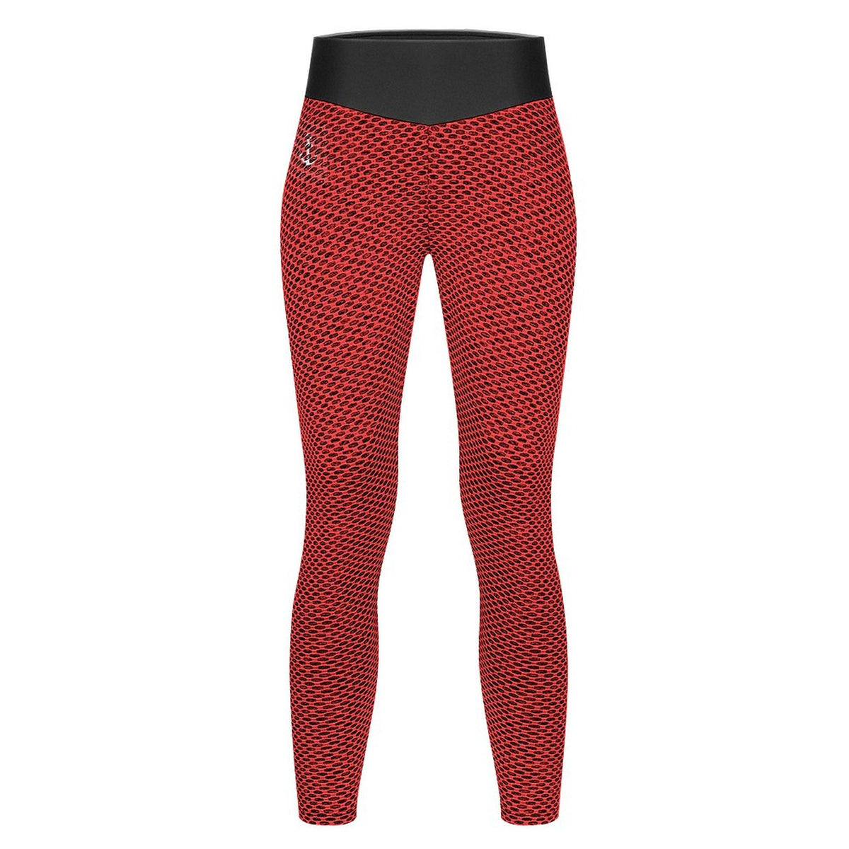 Custom Printed Honeycomb Textured Yoga Pants for Women (All-Over Printing)