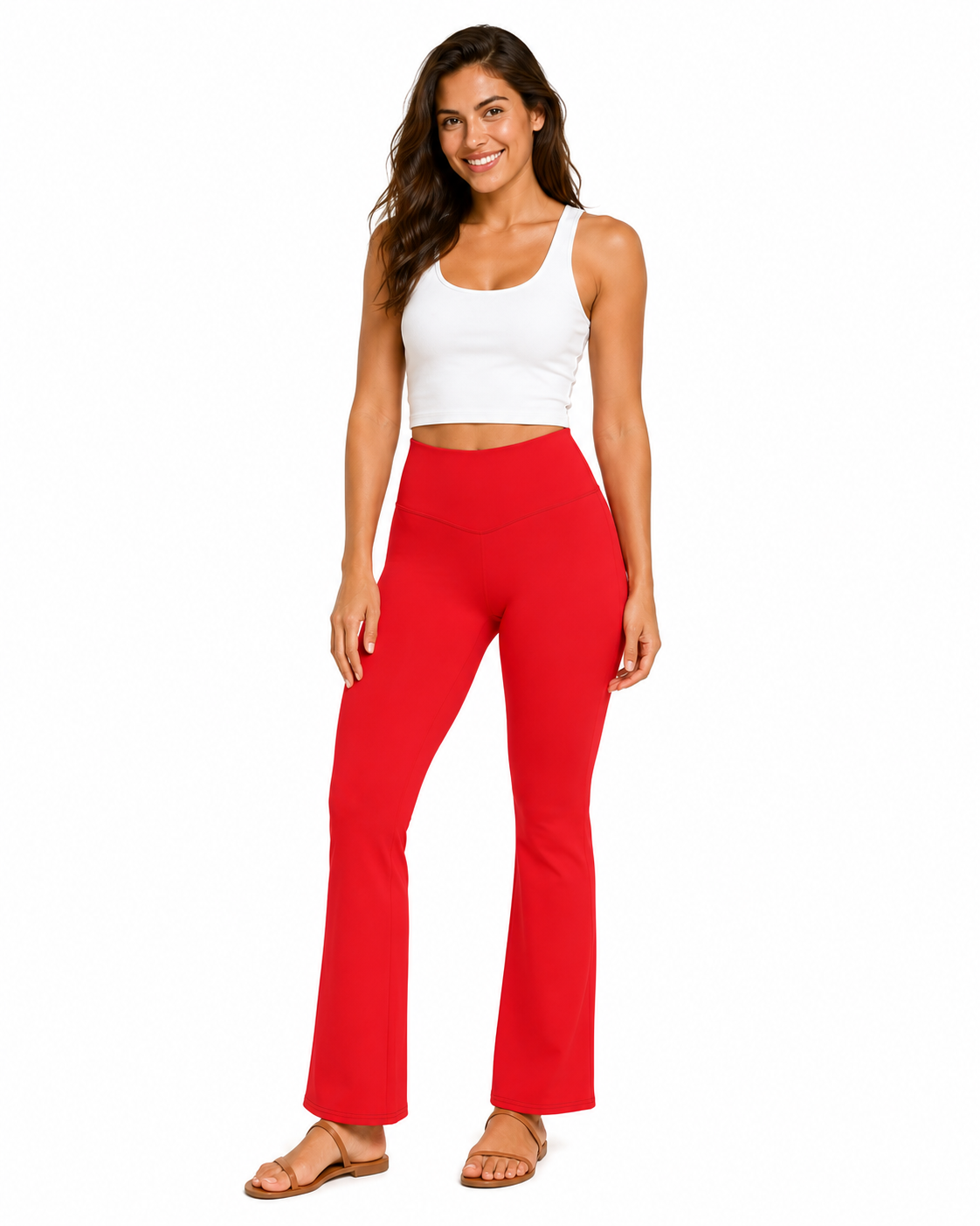 Red Flare leggings