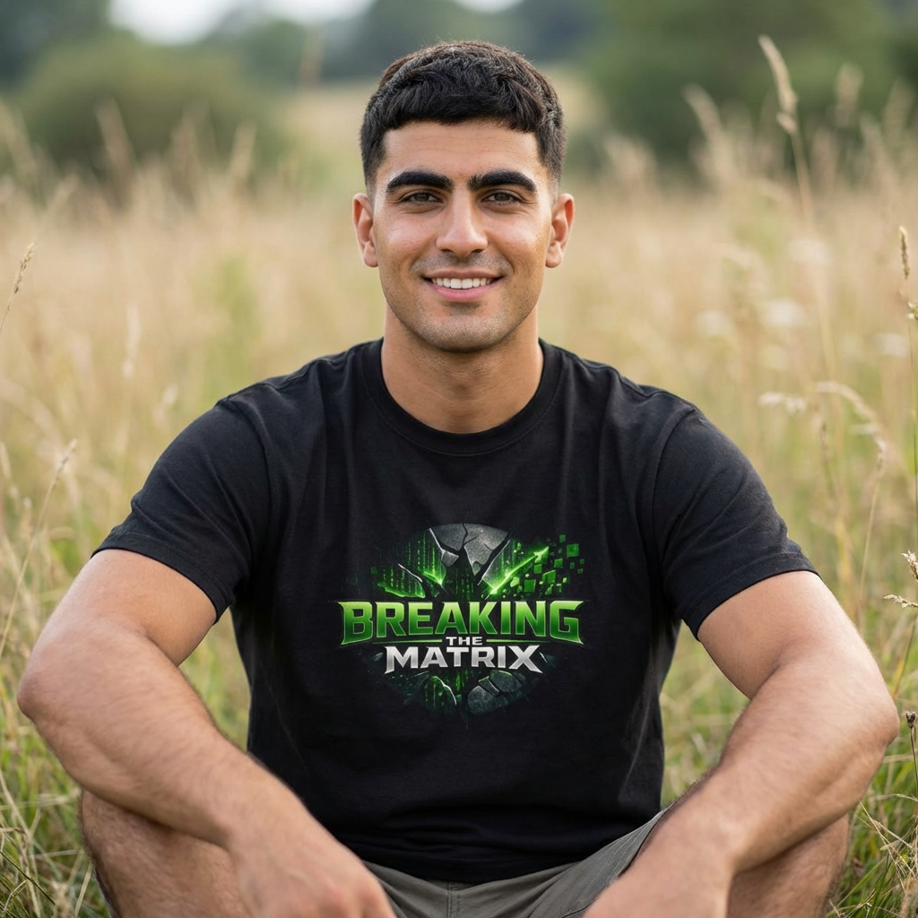 Breaking the Matrix T-Shirt — Sci‑Fi Gamer Graphic Tee