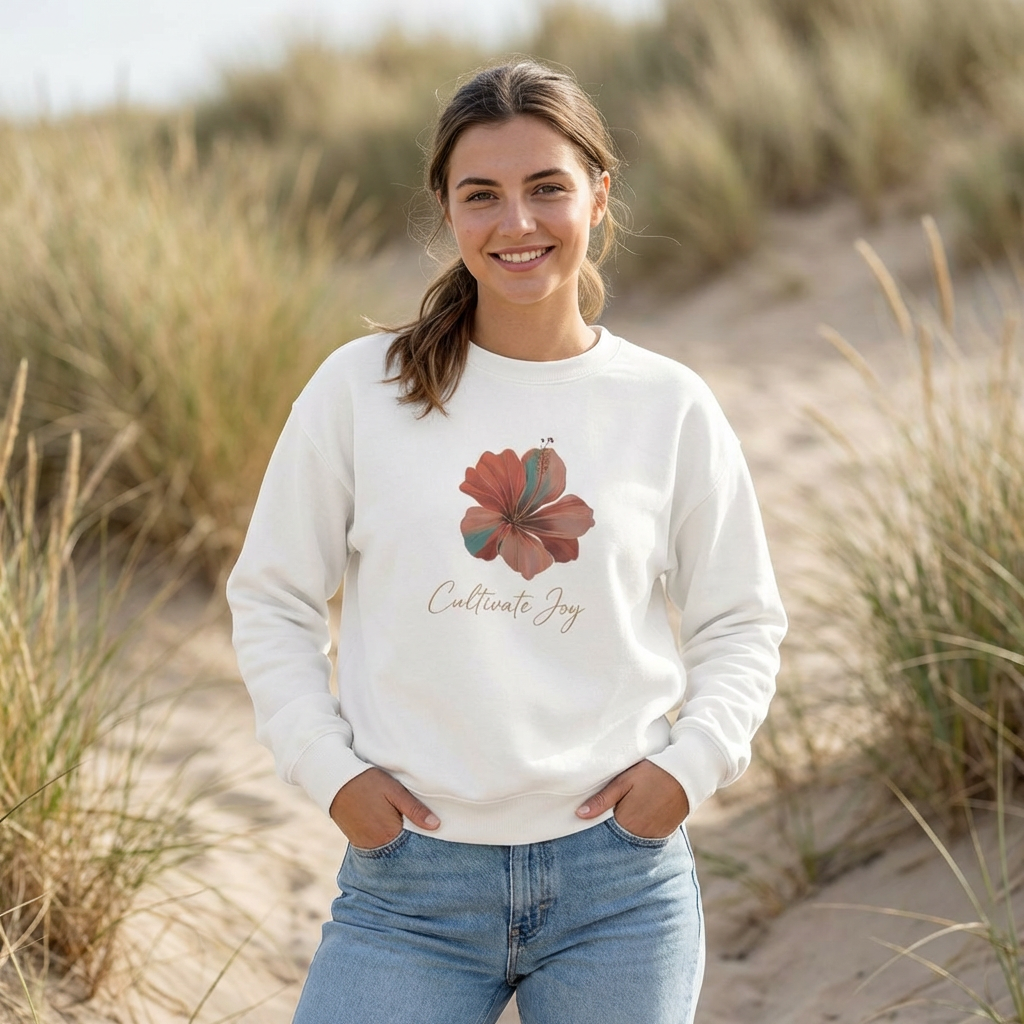 Cultivate Joy Floral Crewneck Sweatshirt