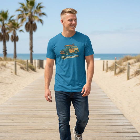 Retro Surf Vibes Unisex Softstyle T-Shirt, Beachwear, Vacation Tee, Gift for Surf Lovers, Summer Style, Cool Graphics Shirt