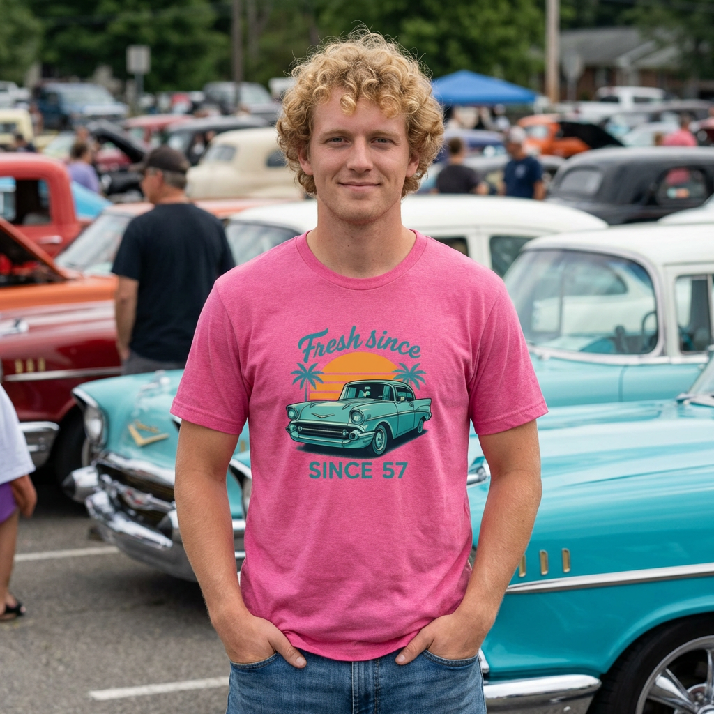 Fresh 57 Chevy Unisex Softstyle T-Shirt