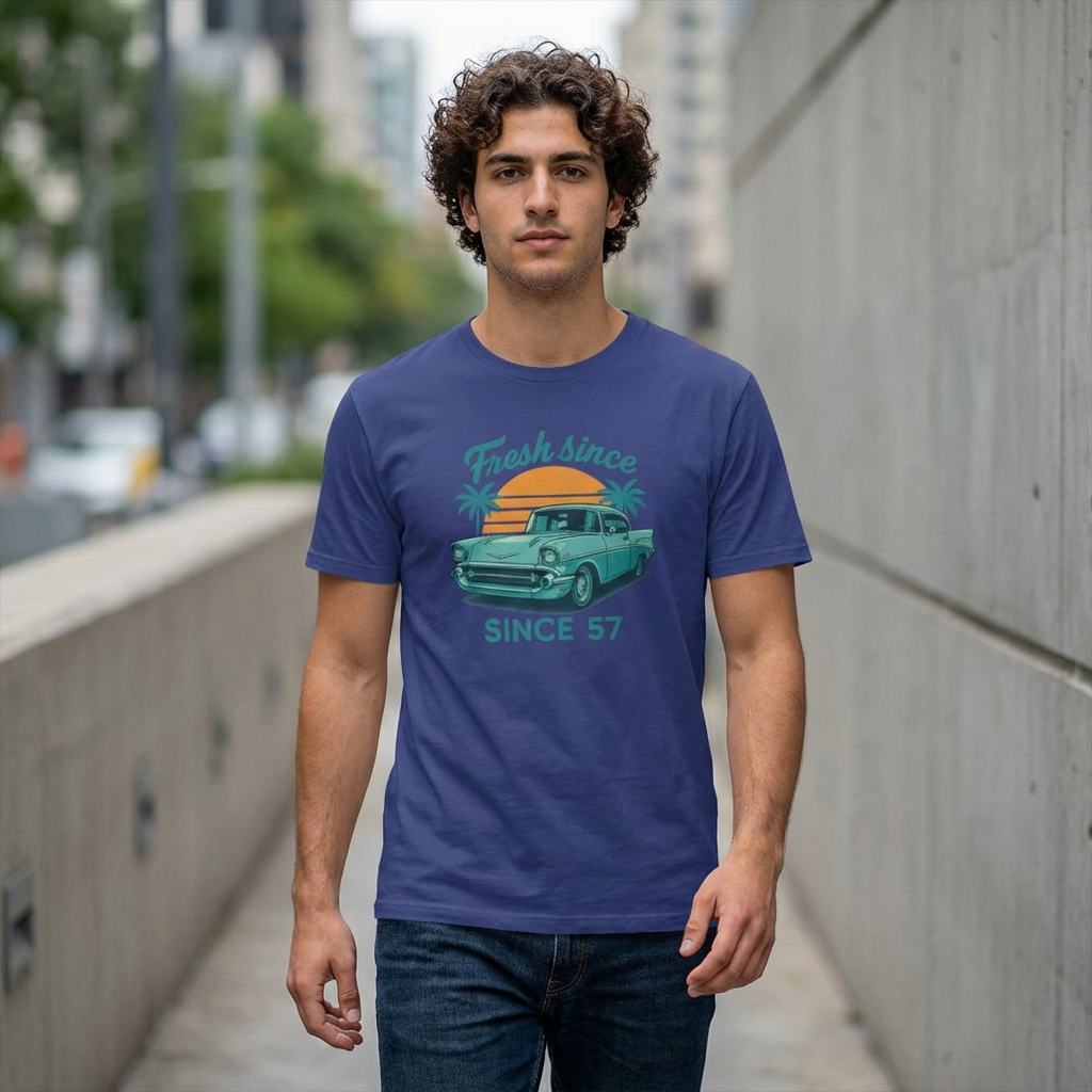 Fresh 57 Chevy Unisex Softstyle T-Shirt