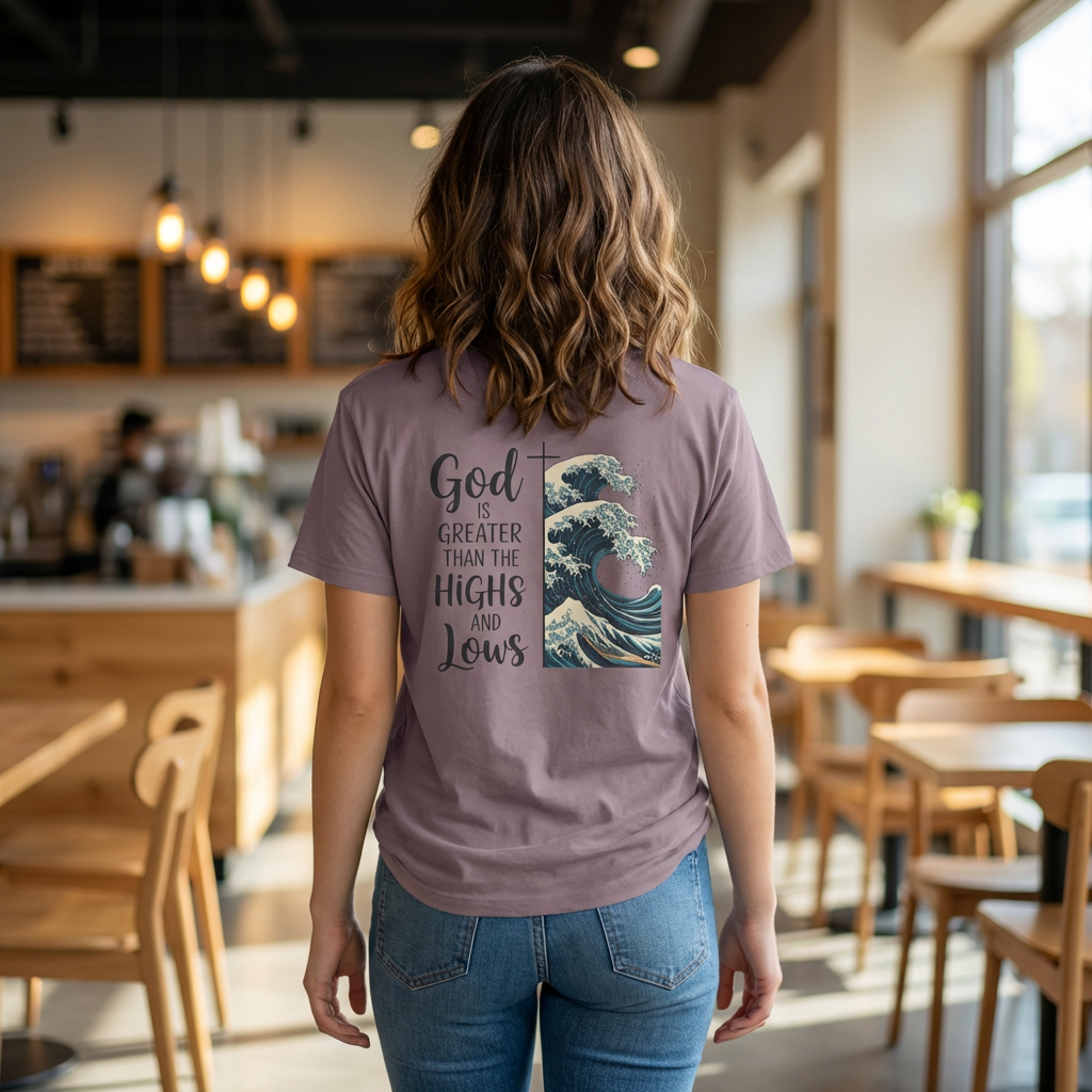 God is Greater Unisex T-Shirt - Inspirational Tee, Faith Shirt, Casual Wear, Gift for Believers, Christian Apparel