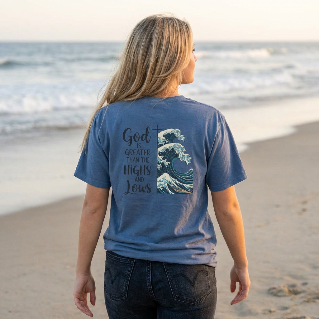 God is Greater Unisex T-Shirt - Inspirational Tee, Faith Shirt, Casual Wear, Gift for Believers, Christian Apparel