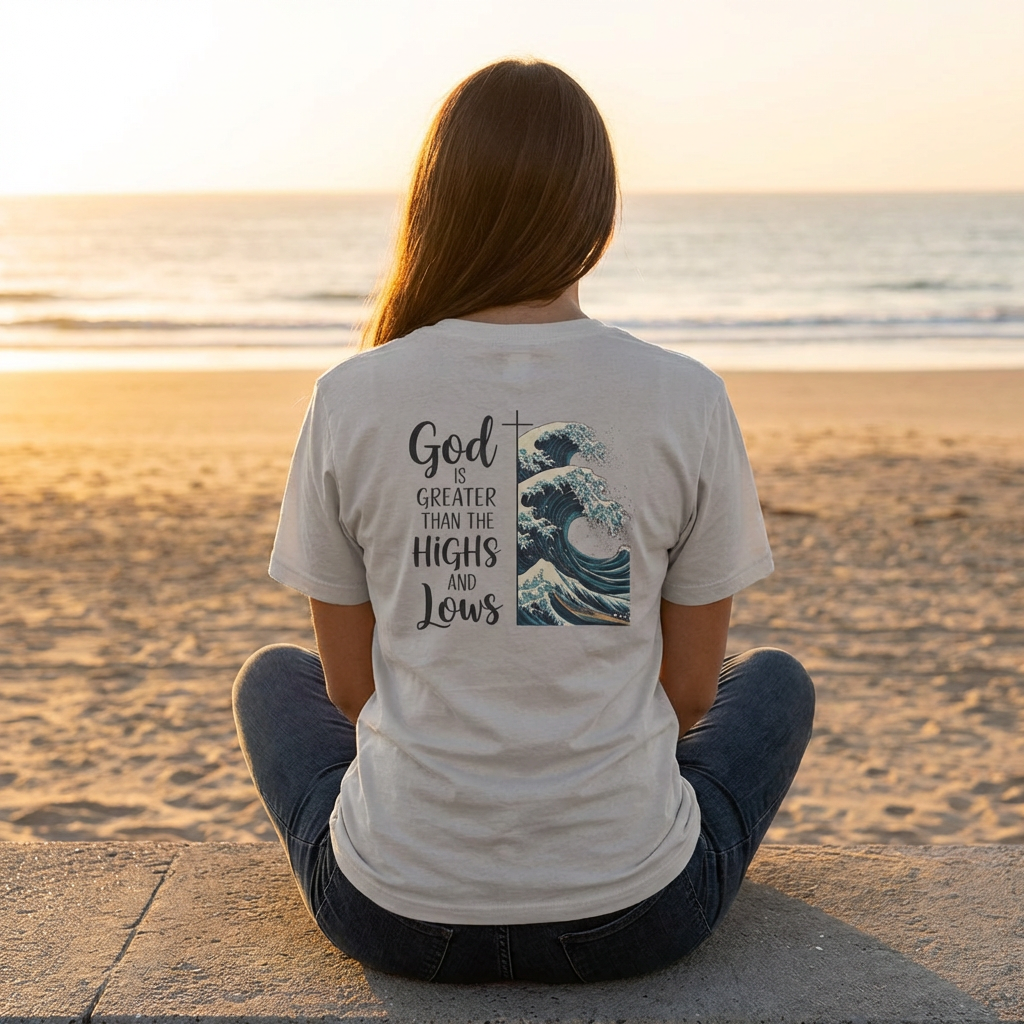 God is Greater Unisex T-Shirt - Inspirational Tee, Faith Shirt, Casual Wear, Gift for Believers, Christian Apparel